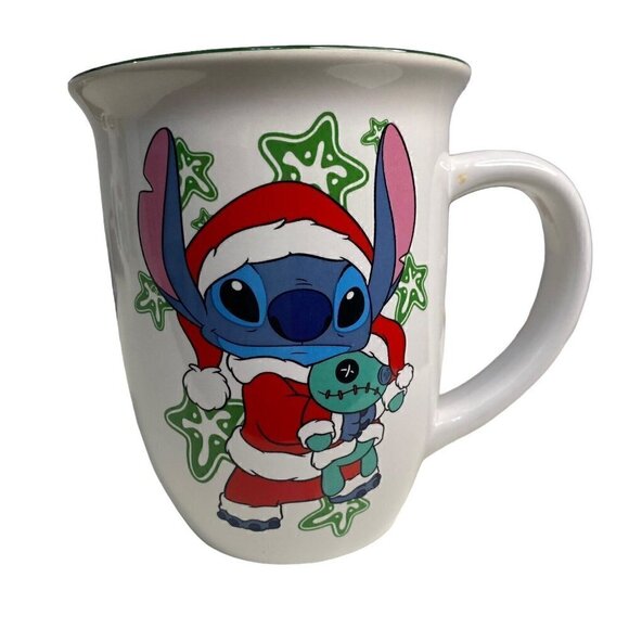 Disney Merry Stitchmas Mug Christmas Coffee Cup Lilo Stitch Santa Suit - Picture 3 of 5